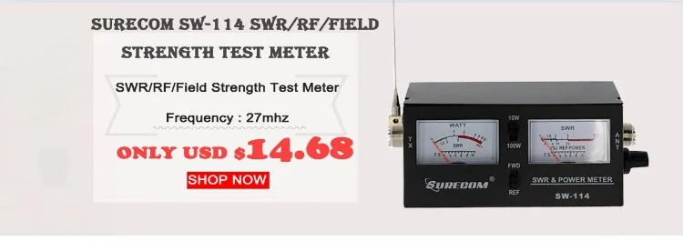 Surecom SF-401 Plus Frequency Meter Radio Hand-Held Frequency Counter 27Mhz-3000Mhz Portable CTCSS/DCS Decoder