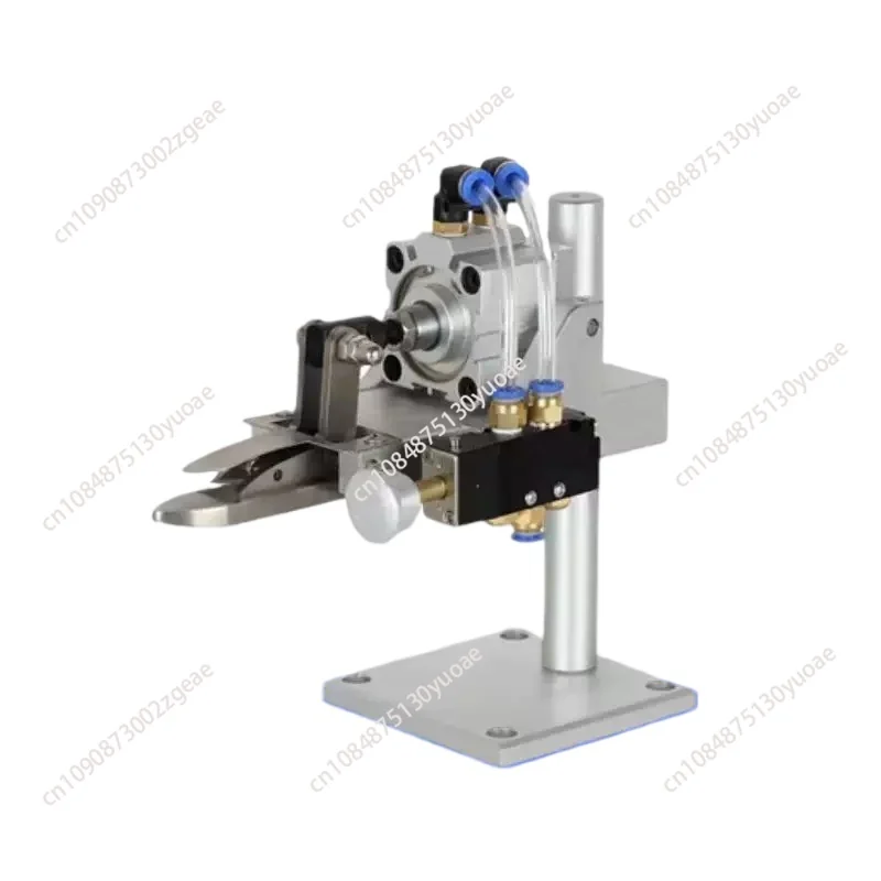 Pneumatic ear trimming device, semi-automatic pants cutting earphone pants climbing machine