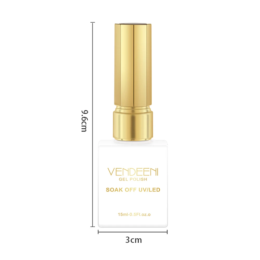 Vendeeni 15ml 9 색/세트 글리터 그린 브로큰 다이아몬드 젤 매니큐어 UV Led 플래시 포레스트 그린 네일 아트 바니쉬 끄기