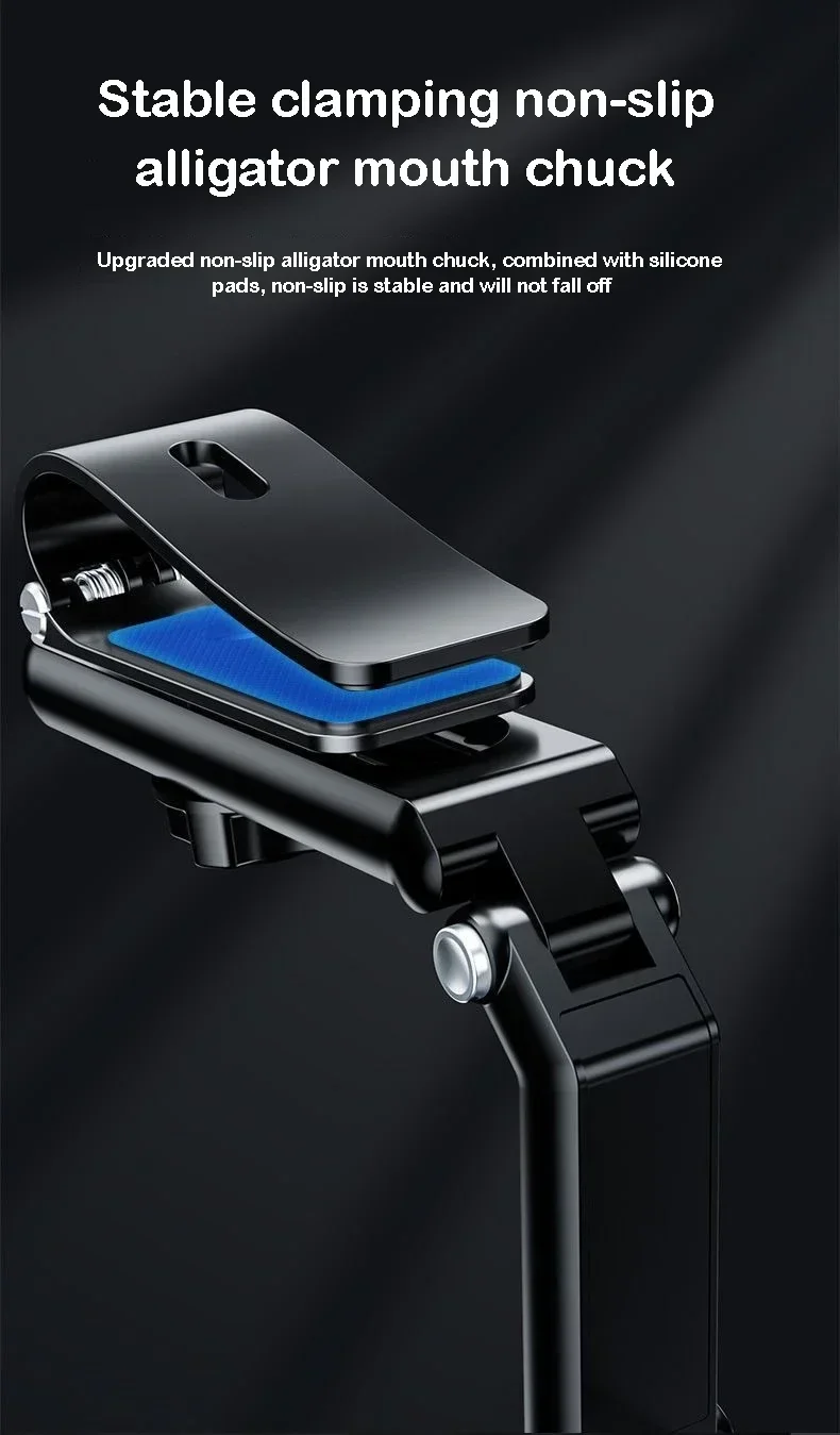 1 Autotelefonhalter, multifunktionaler 360-Grad-drehbarer Rückspiegelhalter, Sitzclip-Halter, 4,0-6,1 Zoll Handy-GPS-Halter – Detail 7