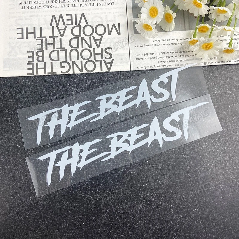 THE BEAST Motorradhelm-Aufkleber, wasserdicht, für Motorrad, Kraftstofftank, Kotflügel, Frontverkleidung, Elektroroller, Vinyl-Aufkleber