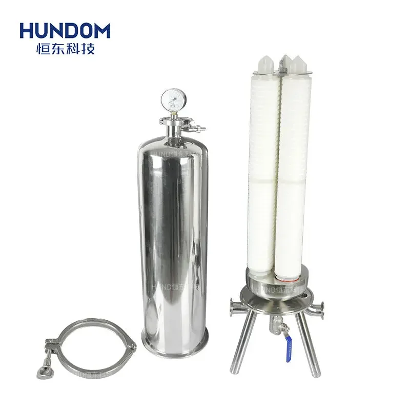 

316/304 Stainless steel hot sale water beer milk filter housing micron pore membrane filter for drinking water treatment