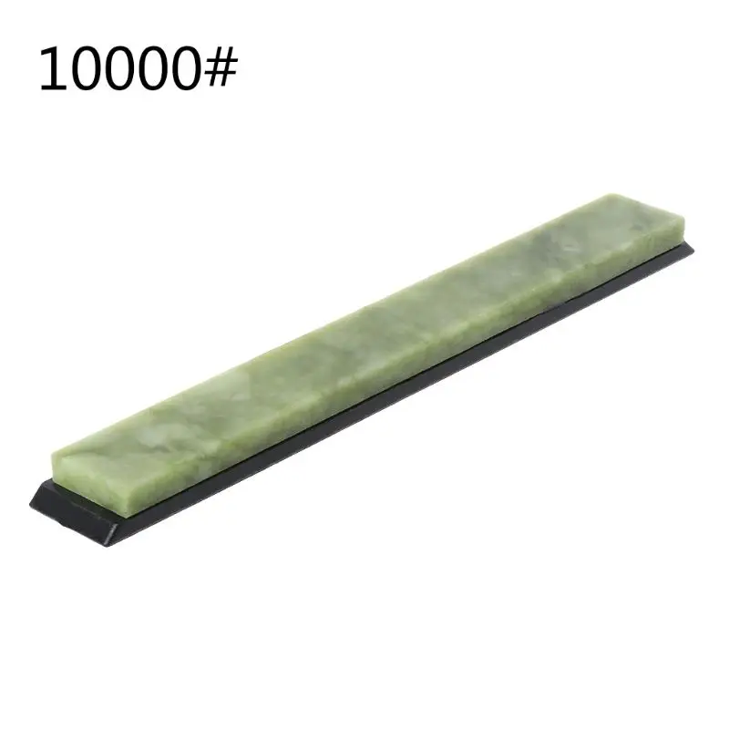 10000 Grit Natural Green Agate Sharpening Stone Whetstone Fine Grinder Polishing Shaved Bar Kitchen Knife Sharpener Tool G5AB