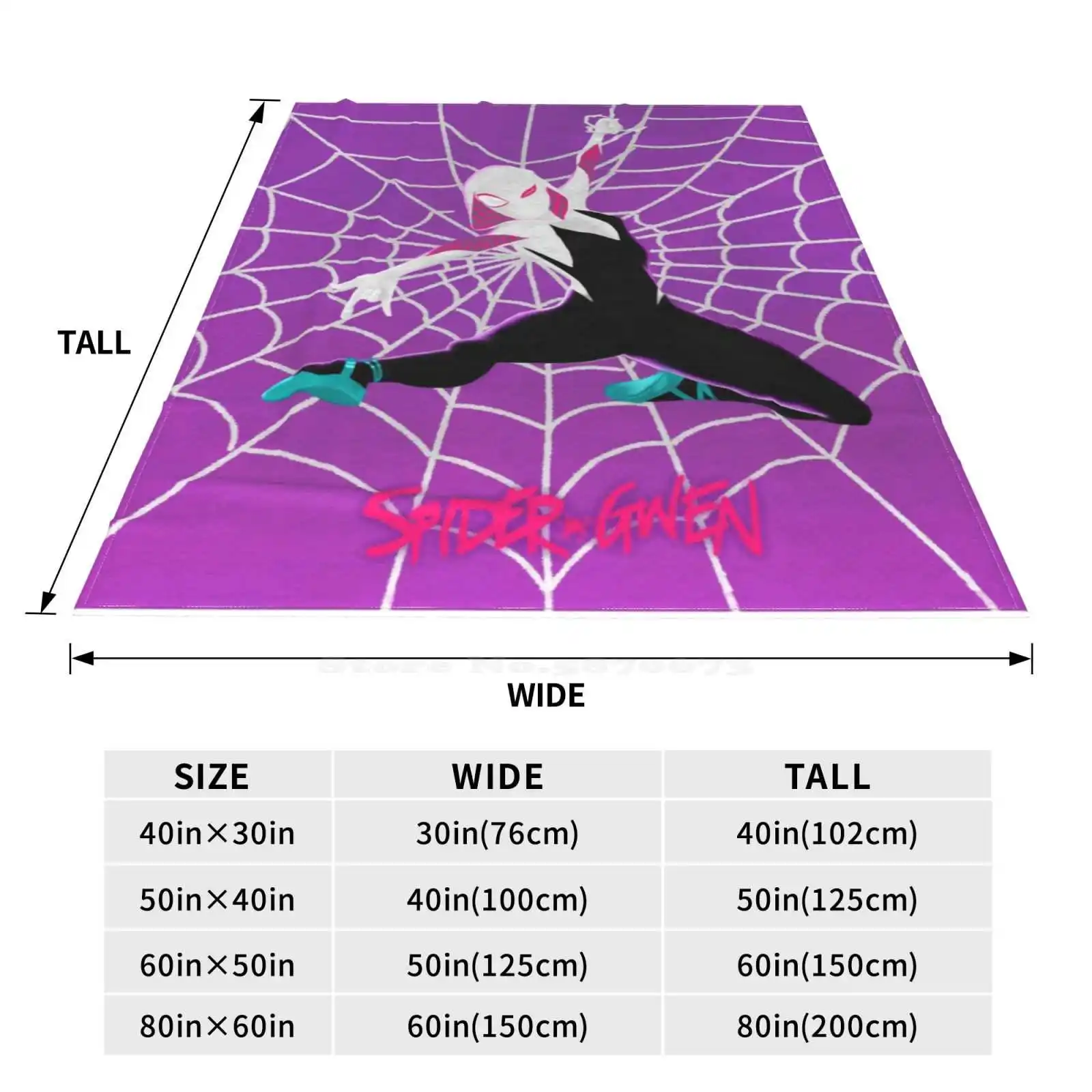 Spider Gwen Loves You Top Quality Comfortable Bed Sofa Soft Blanket Spider Gwen Gwen Stacy Wright Art Spider Web Color Pop