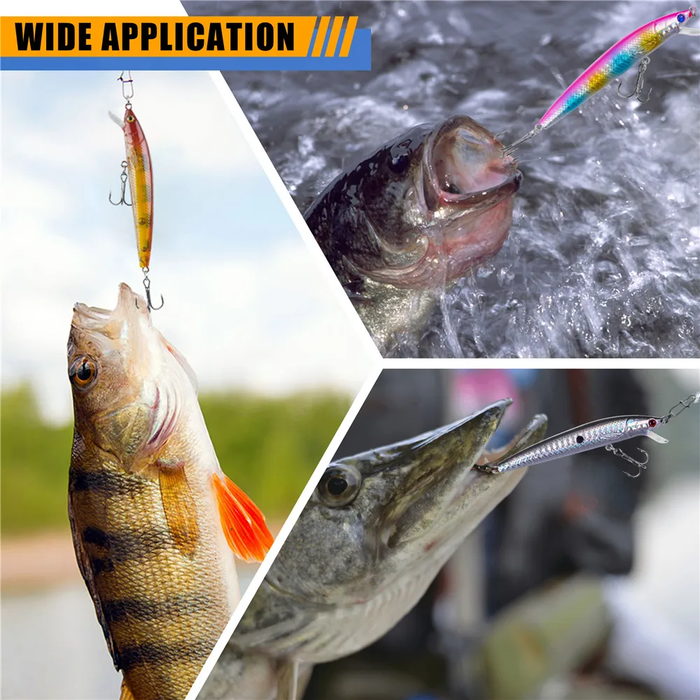 Señuelos Jerkbait Crankbait Minnow – Cebos Duros para Lubina y Trucha - imagen 3