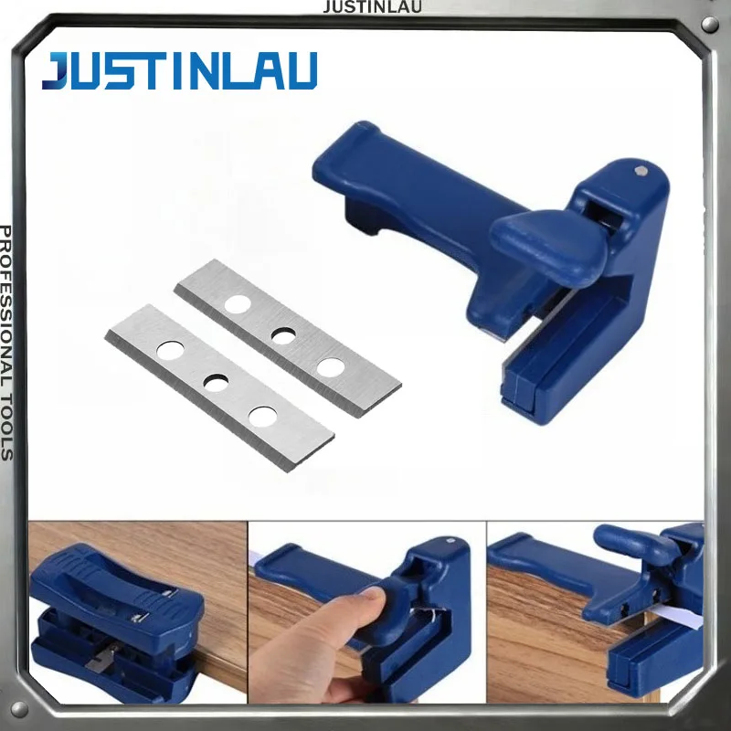 

Набор ручных инструментов для обработки кромок: для строгания и зачистки деревянных кромок, скребок для уплотнительных полос, пластиковые плоскогубцы для обрезки