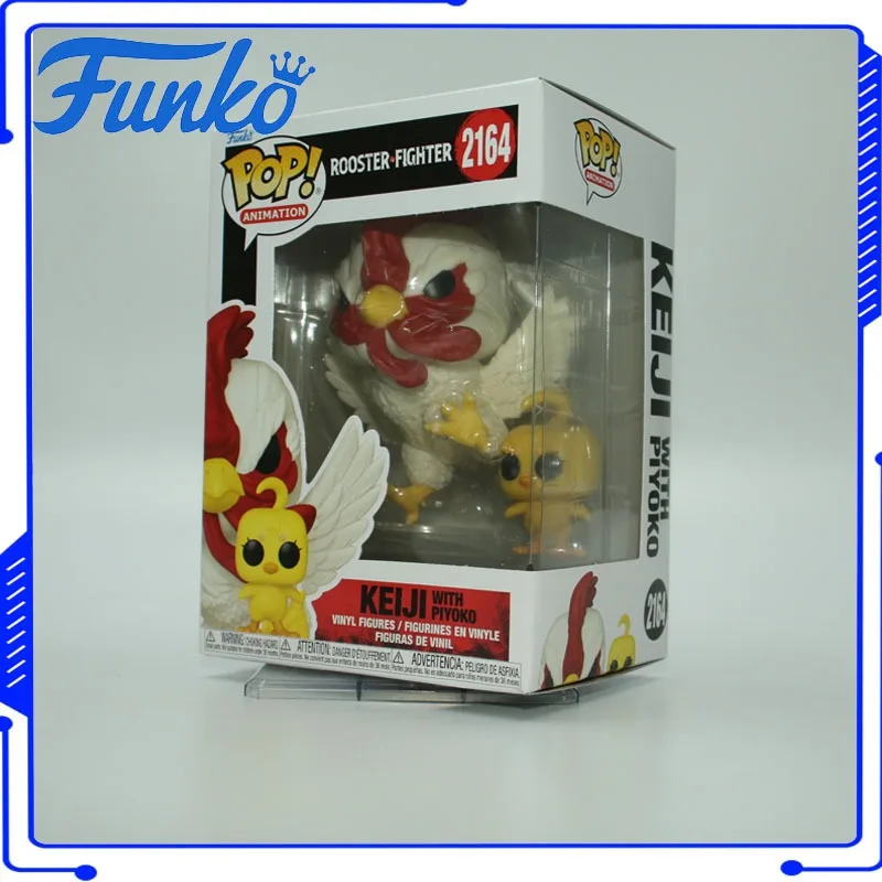 

Genuine Funko Pop! Rooster Fighter Chicken Fighter Keiji with Piyoko 2164 Elizabeth 2163 Collectible Vinyl Figure Model Toy Gift