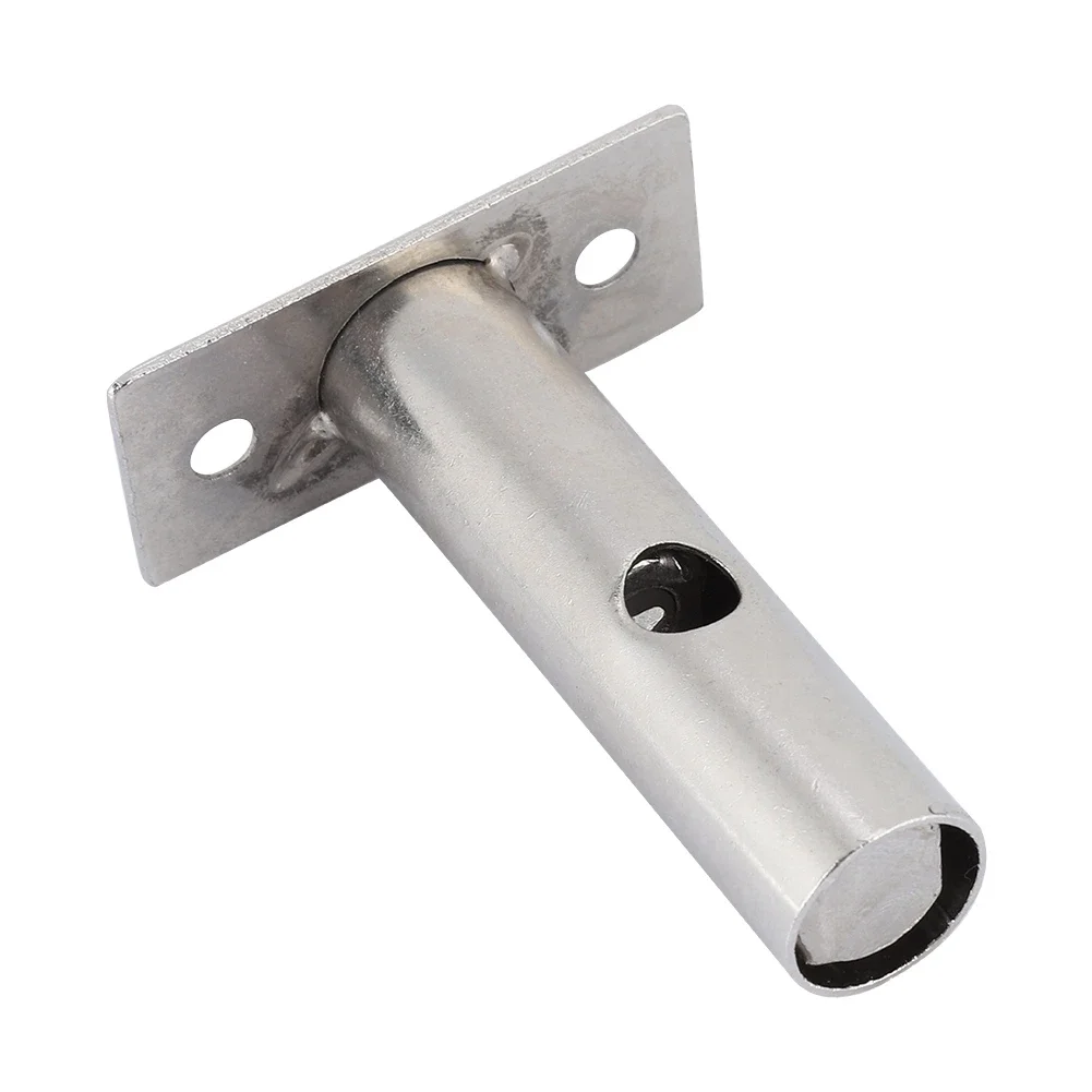 Stainless Steel Door Lock Hardware Pipe Tube Well Insert Locks With Lock Buckle And Key For Families