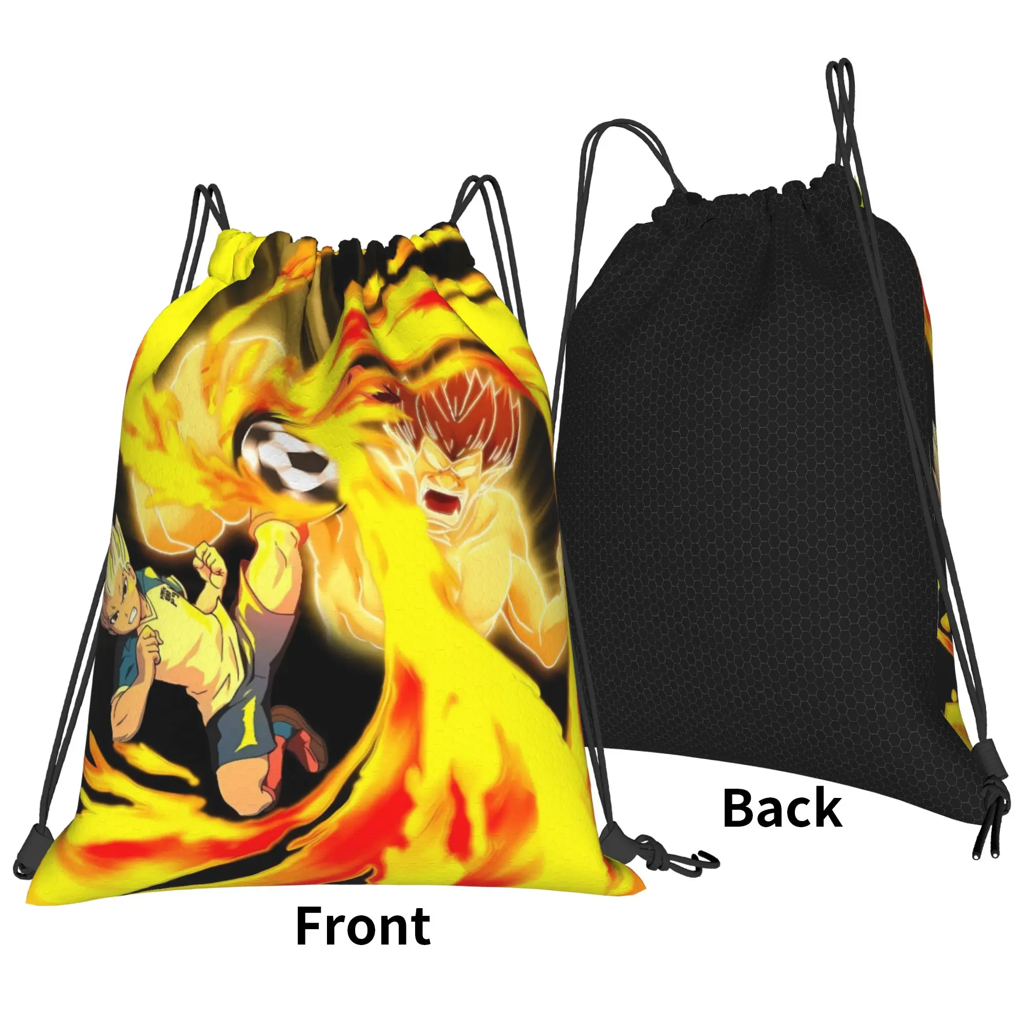 Inazuma Eleven Gouenji Backpack  Portable Women Sports Camping Print Sackpack String Bags