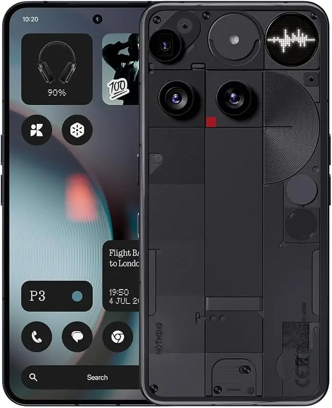 Nothing Phone (3) Qualcomm Snapdragon 8S Gen 4 6,67” Amoled 120Hz Drievoudige 50Mp camera 3 microfoons
