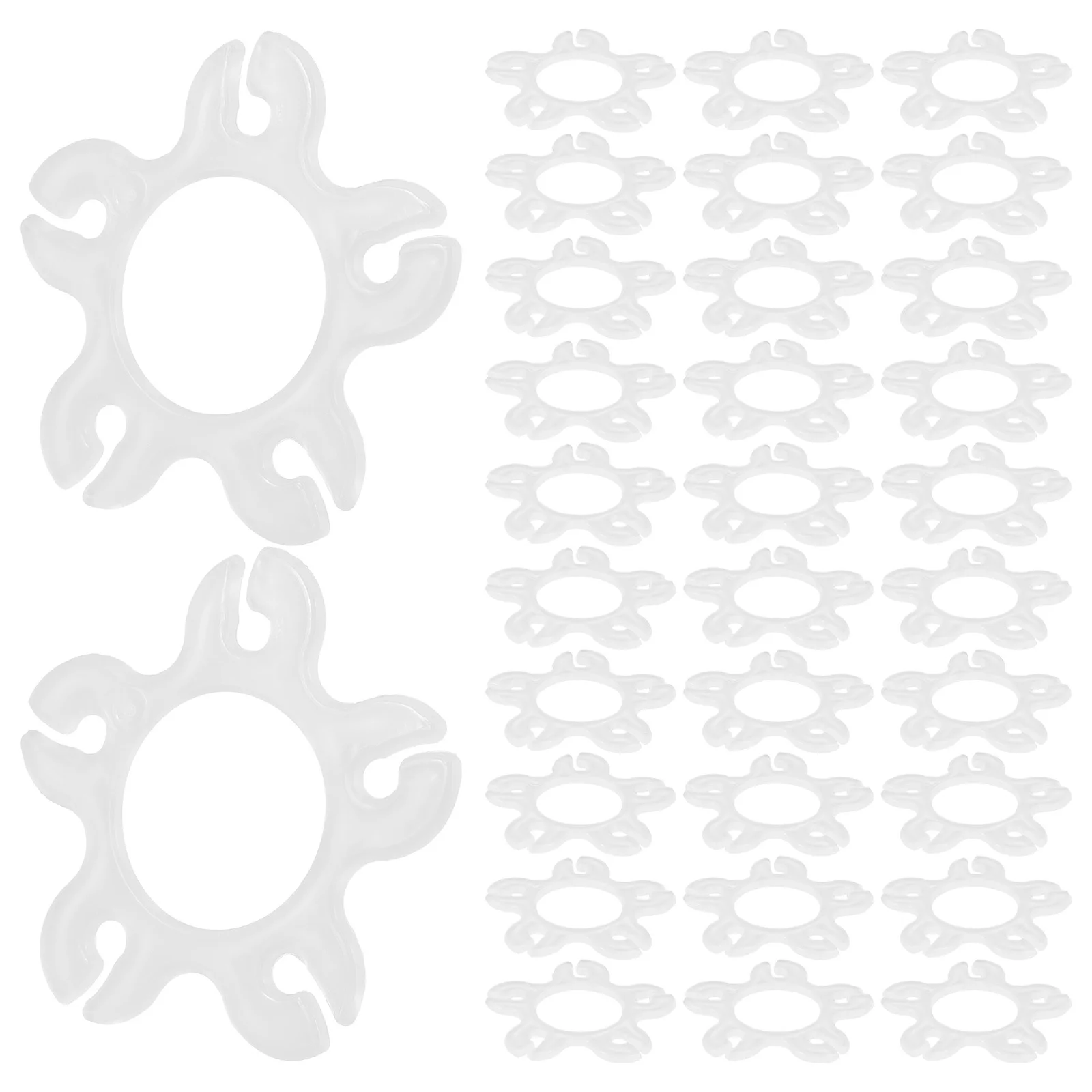 

50Pcs Balloon Clip Flower Shape Plastic Clips Party Balloon Accessory Arch Buckle Clips Wedding Celebration Party Supplies