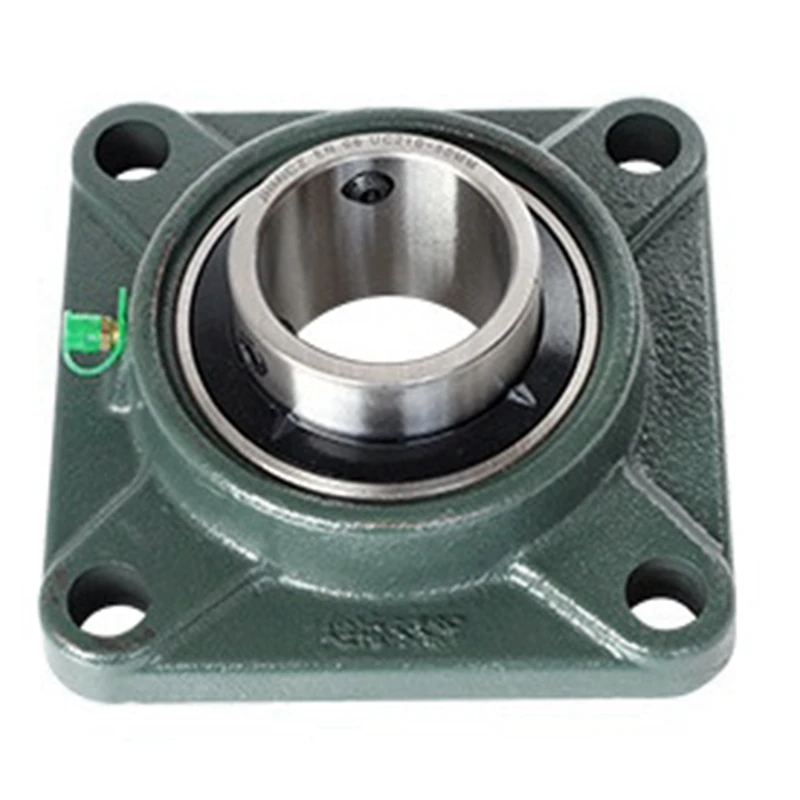 2PCS UCF205-16 Bearing Seat Square Flange Mounting Bearing Solid Cast Iron Pillow Block Mounting Bearing