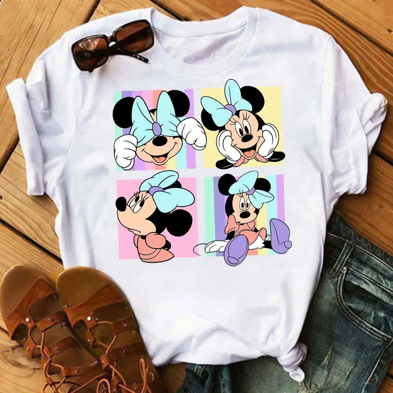 Minnie Mickey Mouse Patches for Clothes T Shirts Fashion Disney Iron-on Transfers for Clothing Heat Transfer Stickers Appliqued