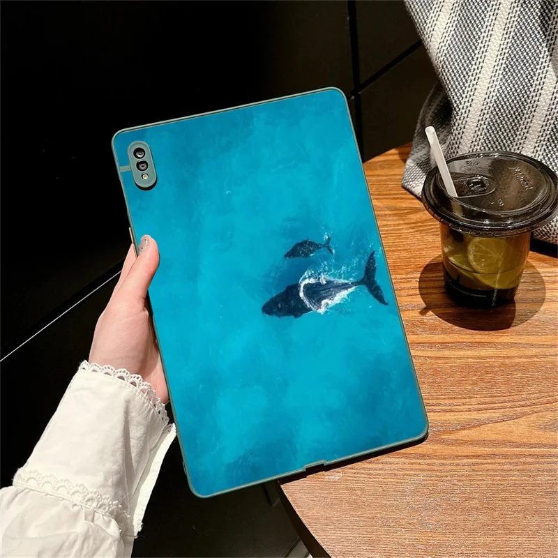 Casing warna gradien, pelindung belakang keras untuk Samsung Galaxy Tab S8 S7 S9 11 Galaxy Tab S7 FE S8 S9 Plus 12.4 A8 10.5 inci A7 S6 Lite