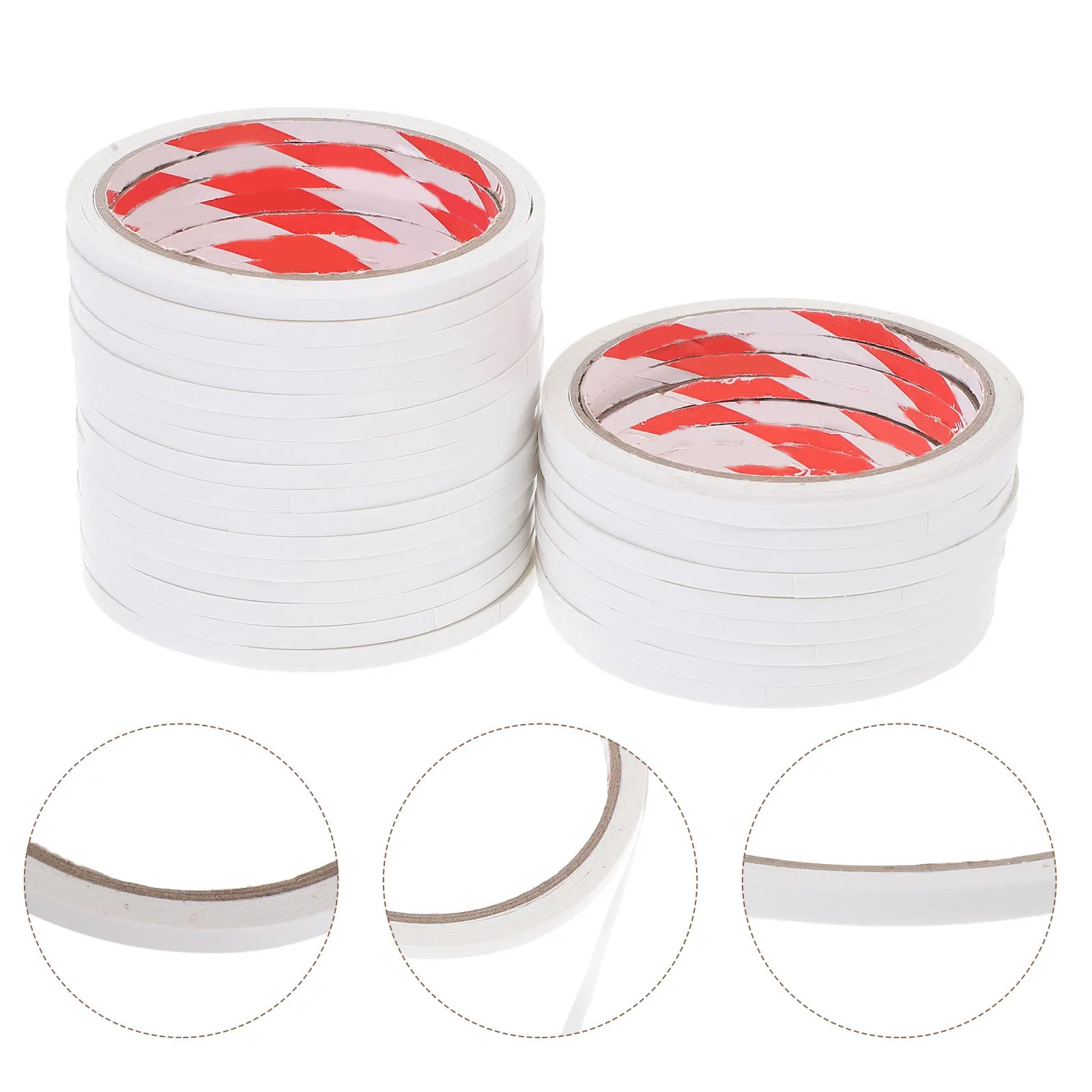 25Pcs Double Sided Tape White Heavy Duty Adhesion Hand Crafting Tape for Arts and Crafts Scrapbooking Invitations Photo