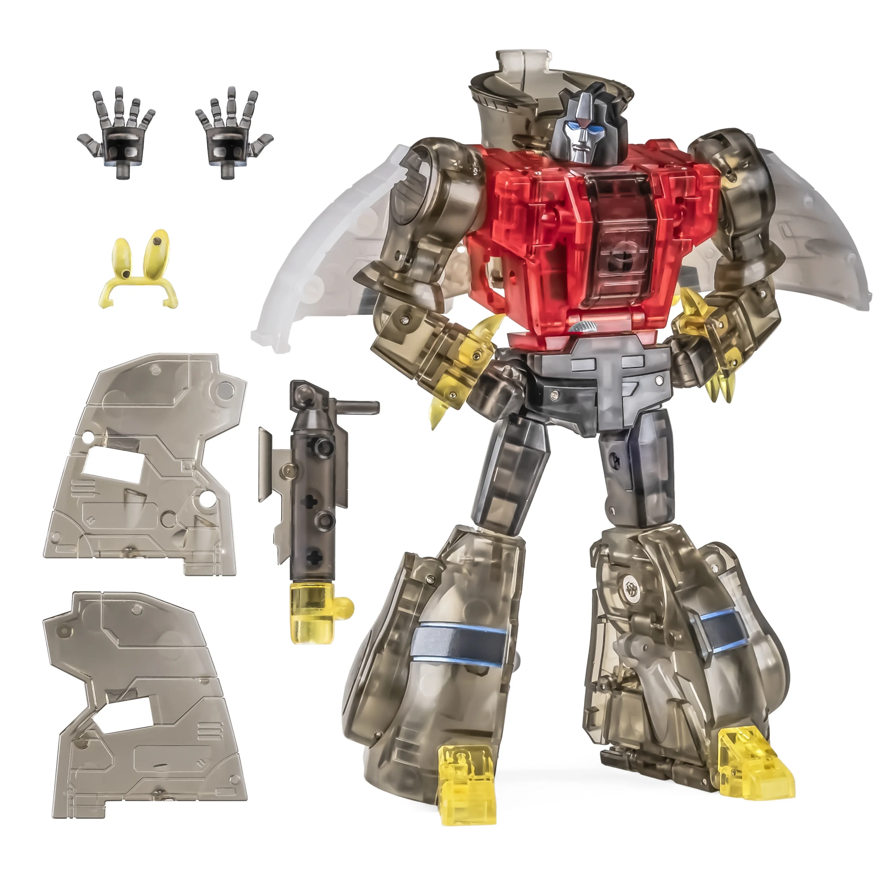 

NewAge Transformation Toys NA H56T Transparent Sludge Rhedosaurus Robot Dinosaur Mini Action Figure Robot