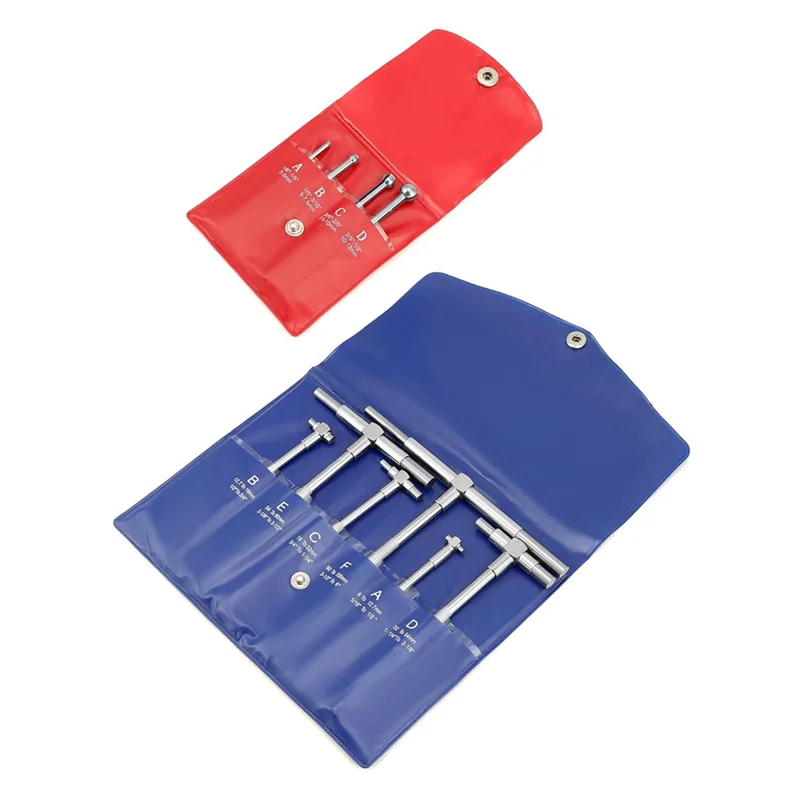 

Stainless Steel Telescoping Bore Gauge Kit - 1/8 To 1/2In Range And T Bore Hole Gauge Telescopic Gauge 6Pcs 5/16 To 6In, Durable