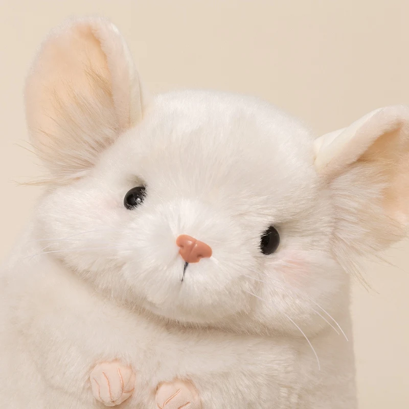 32cm Kawaii Chinchilla Plush Doll Light Coffee Dark Gray White Plush Toy Soft Stuffed Aniaml Doll Throw Pillow Decompress Doll