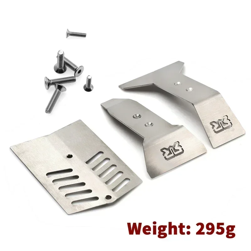 Telaio in acciaio inossidabile RC Auto da corsa Armatura per Arrma 1/8 Nero 6S Big Rock AR106017 RC Auto Aggiornamenti Parti