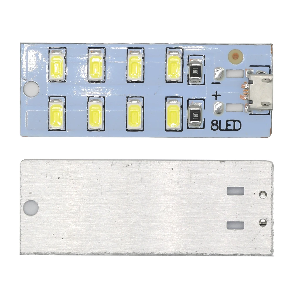 Mini panneau lumineux LED USB, plaque de source de lumière blanche, lampe à ampoule bricolage, budgétaire Downlight, veilleuse à puce SMD,