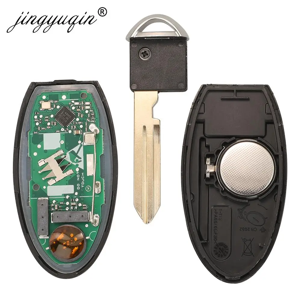 jingyuqin S180144502 Smart Car Key For Nissan Kicks S Rogue Sport 2018 2019+ Proximity Fob 433Mhz Chip 4A 285E3-5RA0A KR5TXN1