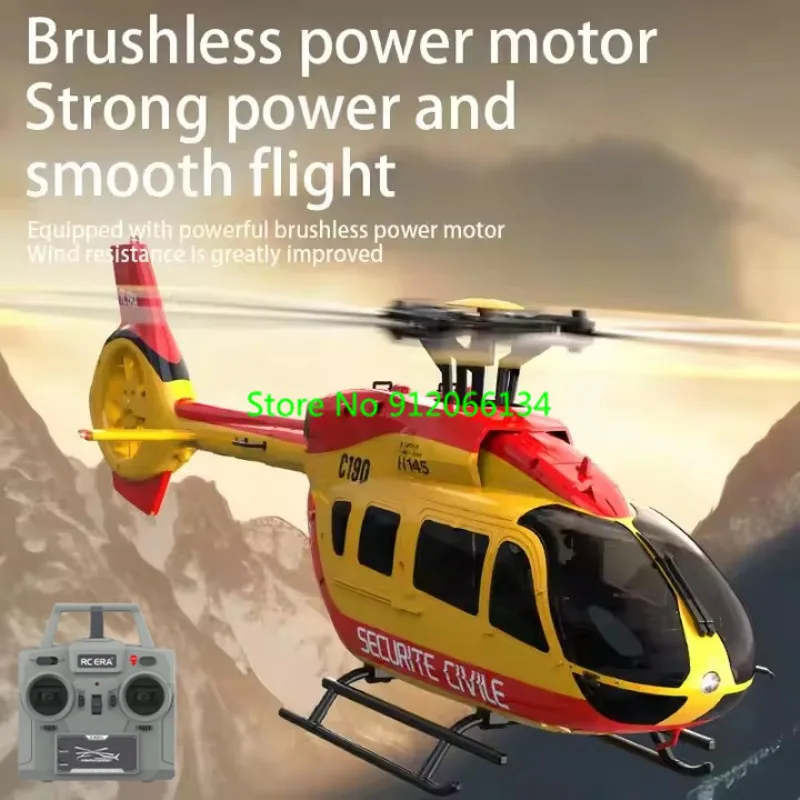 Brushless 6CH 6G Optical Flow Hover Flybarless RC Helicopter Model Auto Stabilization Speed Adjust Remote Control Helicopter Toy