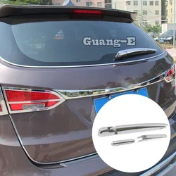 For Hyundai IX45 SantaFe 2013 2014 2015 2016 2017 2018 ABS Chrome Rear Back Glass Wiper Wash Nozzle Frame Trim Tail Window Trim