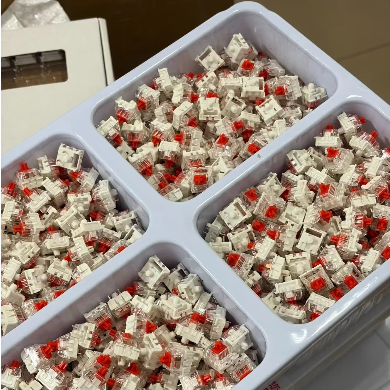 500pcs Wholesale Mx Mechanical Keyboard Cherry Switch Blue Red Brown 3-pin Cross Switch For Diy Keyboard With Key Cap Puller