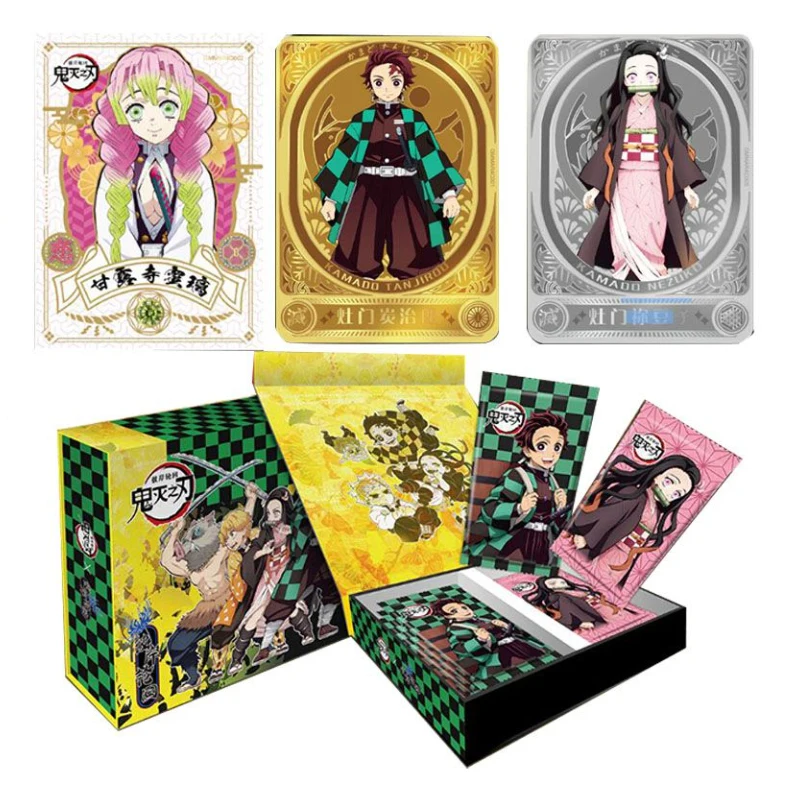 Demon Slayer Little Dinosaur Anime Characters Nanjirou Nezuko Agatsuma Zenitsu Hashibira Inosuke Collection Card Birthday Gift