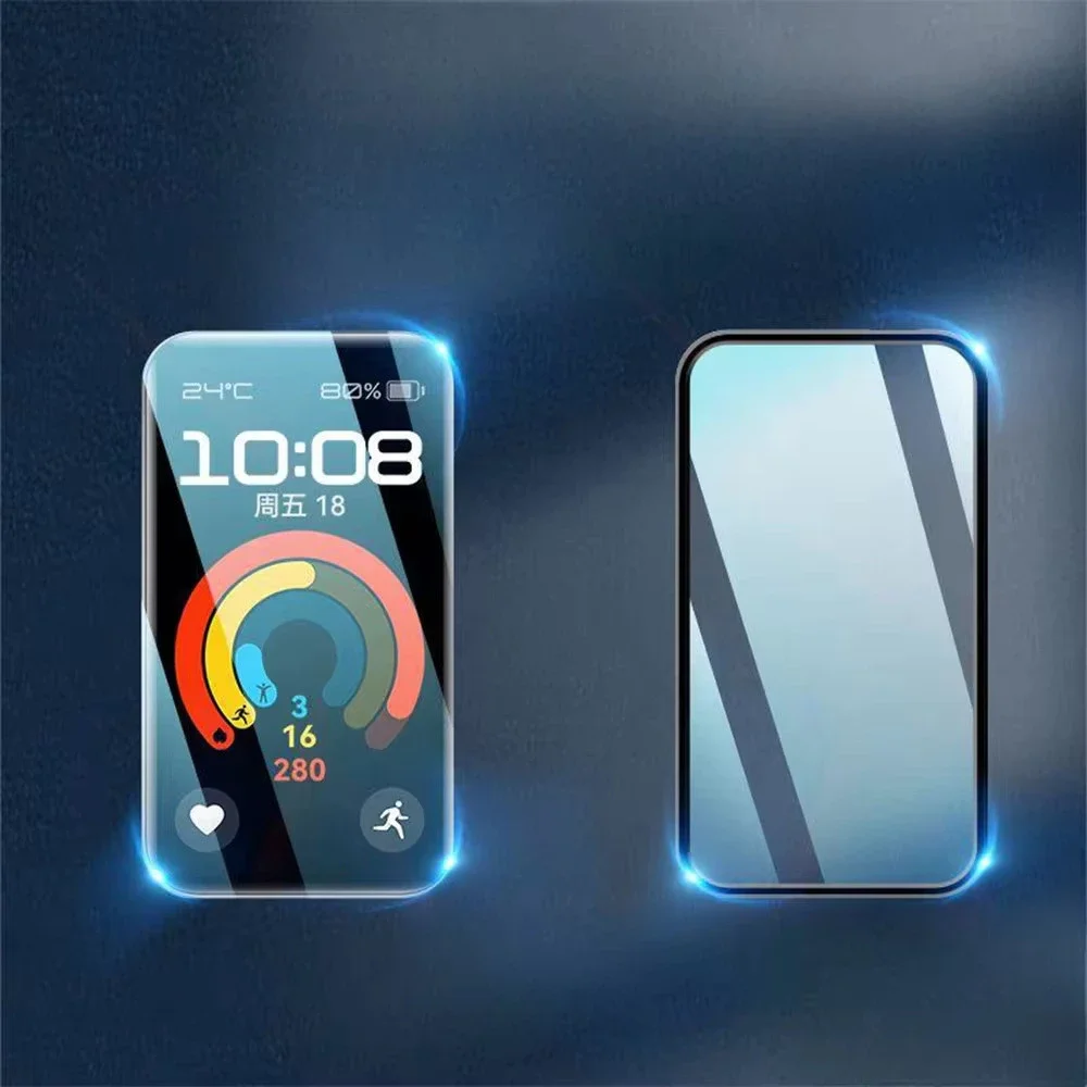 1-2pc 9D Tempered Glass / Soft Film for Huawei Band 10 9 8 7 Screen Protector Acceesories brecelet correa for Huawei Band 10 9 8