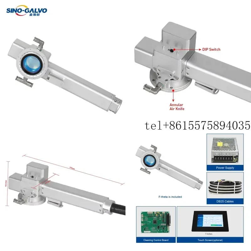 

Hot LC1410D-VW-QCS Cleaning Head Galvo Scanner with DIP Switch and Air Knife for Rust
