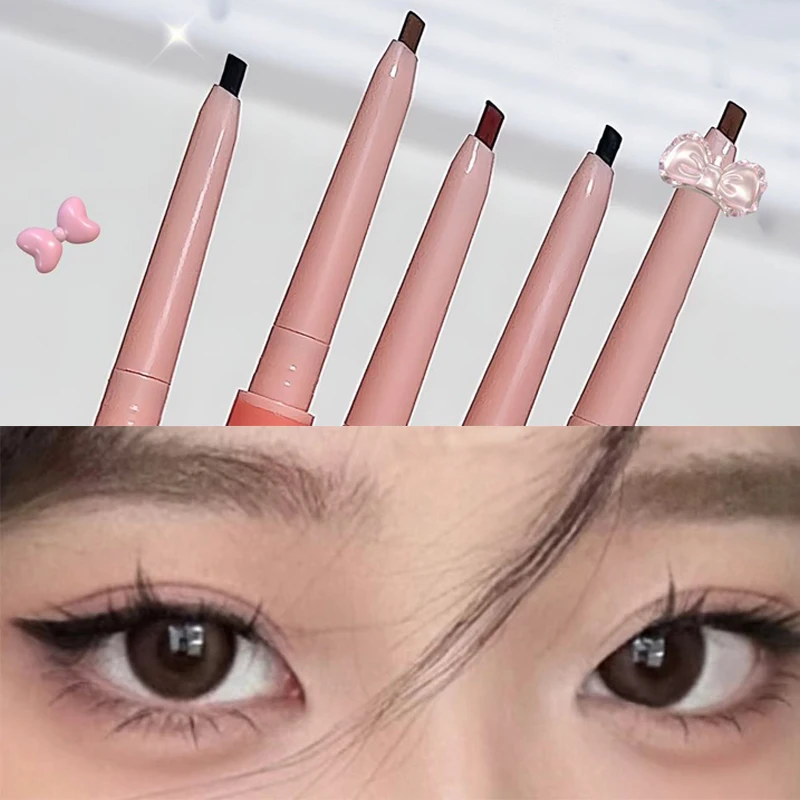 Silky Black Brown Eye Liner Pencil Waterproof Eyeliner Pen Natural Matte Eyeliner Long-lasting Easy To Color Eye Makeup Cosmetic