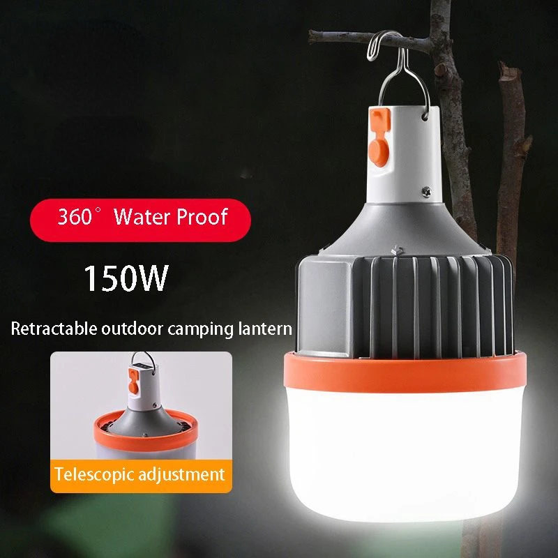 1pc Outdoor USB wiederauf ladbare LED-Lampen Glühbirnen 150w Not licht anschließen Camping Angeln tragbare Laterne Nachtlichter lt078