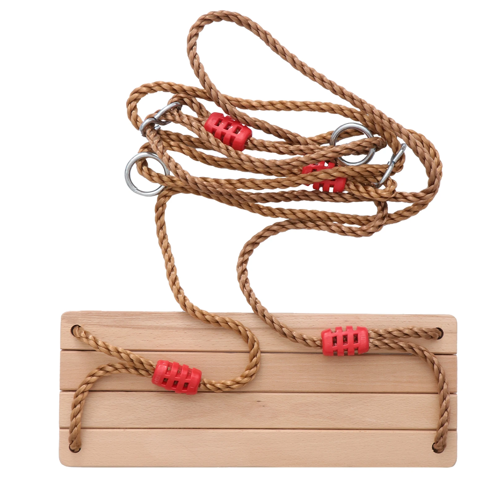 1pc Wooden Swing For Kids Outdoor Backyard Four-Board Sturdy Durable Wooden Plaything Suitable Home Fitness Leisure Center