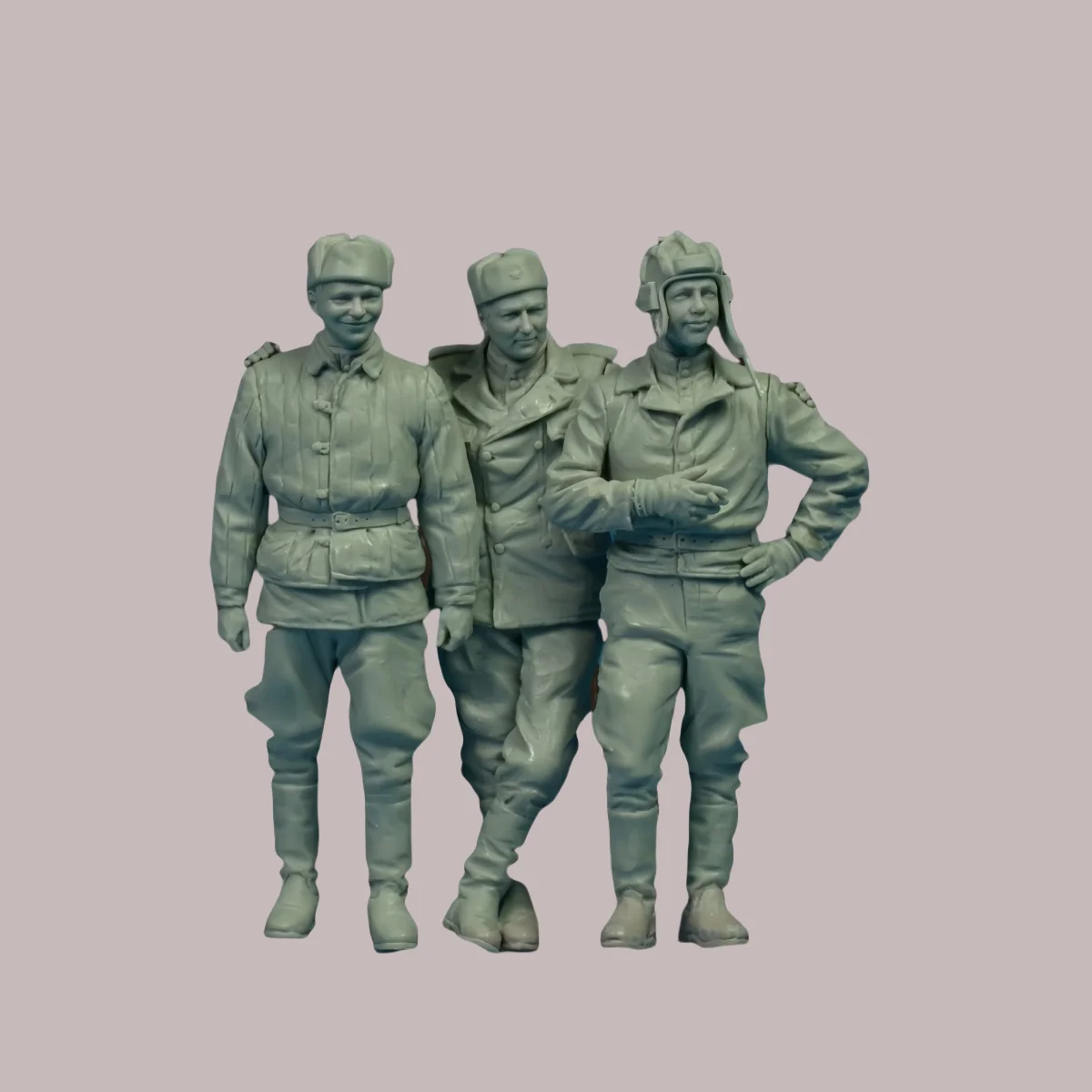 

1/35 resin unpainted model kit, military theme, Soviet tank crew (3 people) unassembled and unpainted GK