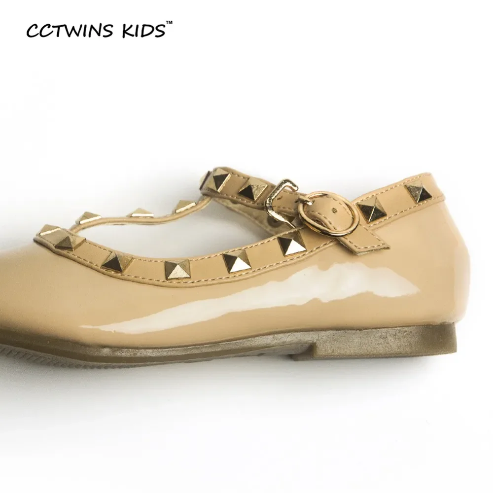 CCTWINS KIDS spring autumn girls brand for baby shoes stud Single shoes children sandal toddler princess flats party Dance shoes