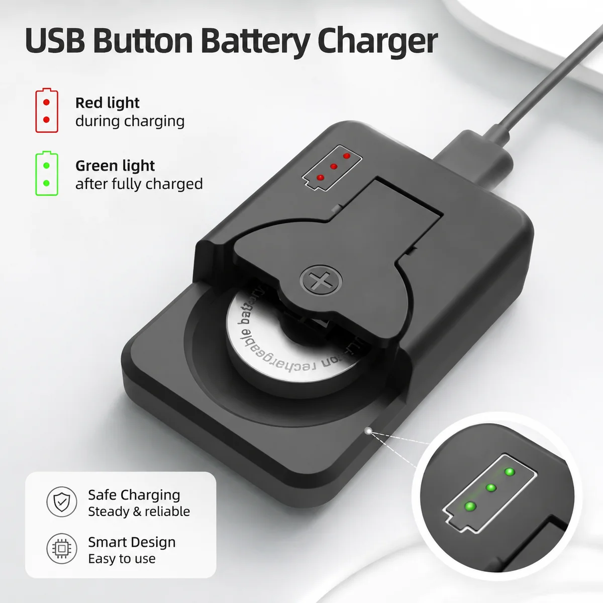 Rechargeable Lithium Coin Cell Battery LIR2032 LIR2025 LIR2016 Can Replace CR2032 CR2025 CR2016 For Watches