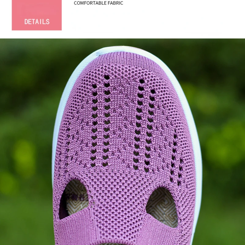 2024 Summer New Women Sneakers Mesh Breathable Women Shoes Fashion Soft Sole Women\'s Casual Shoes Anti-slip Walking Shoes Flats