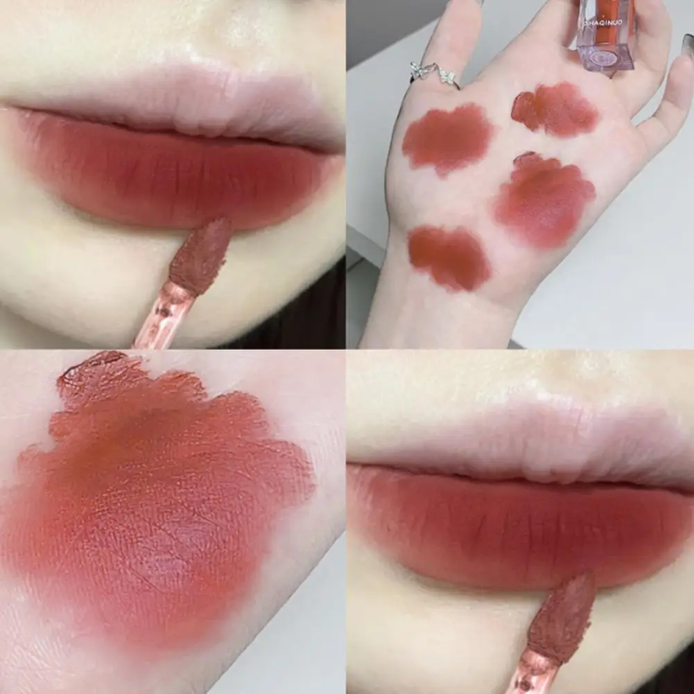 Zachte Matte Fluwelen Lip Glazuur Waterdichte Langdurige Make-Up Gladde Lip Sexy Cadeau Lippenstift Vrouwen Zijdeachtige Balsem Gloss O9j5