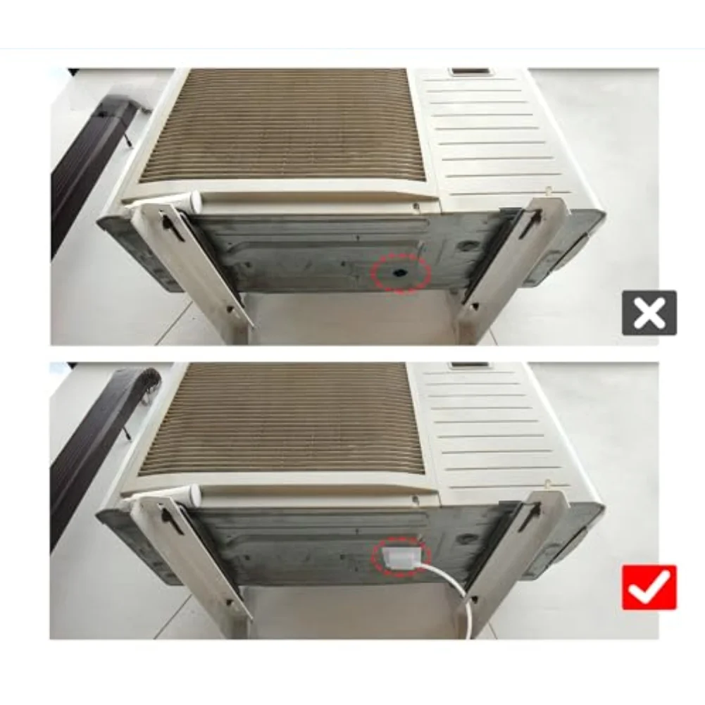 Air Conditioner Drain Hose Kit 300cm White ABS Drip Tray For Window Portable Split AC Unit Cooling Drainage Accessories