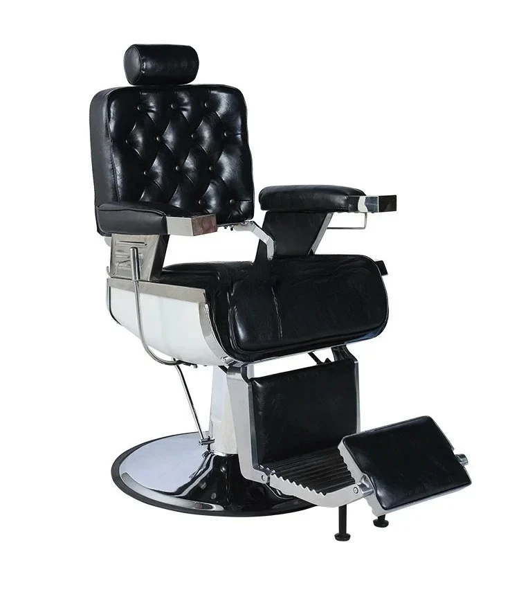 

Luxury Retro High-End New Salon Hair Salon Oil Head Chair Can Be Put down Barber Hair Care Chair