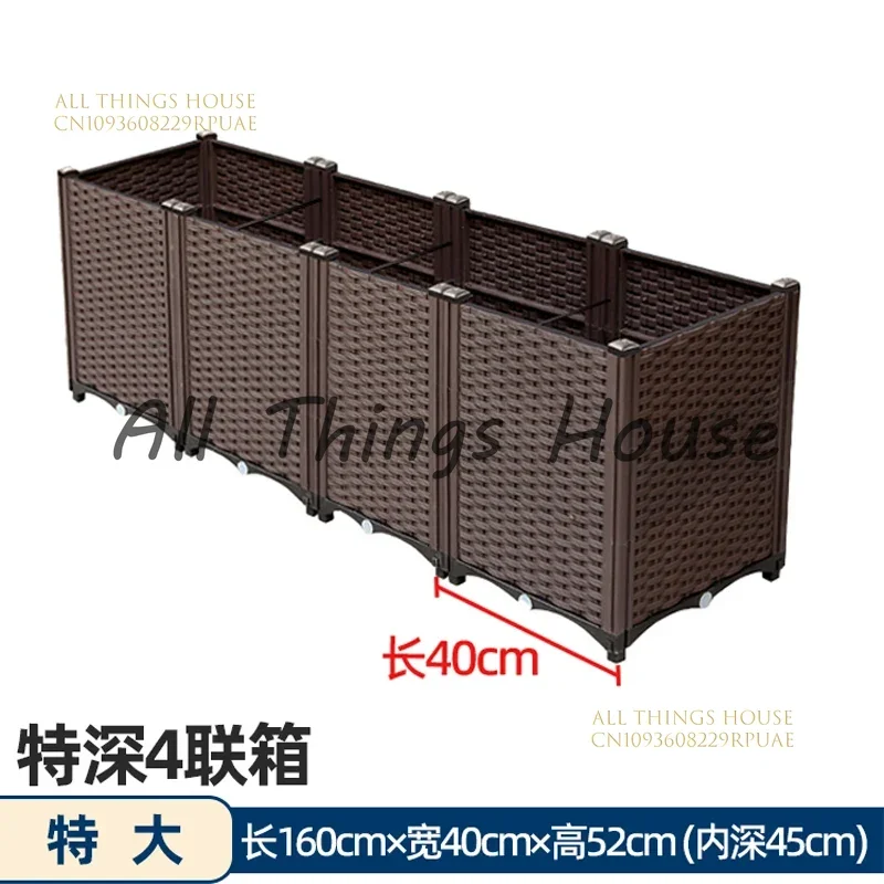 مناسبة لصناديق الزهور، وصناديق الزراعة الخارجية، وشرفات الفناء البلاستيكية الكبيرة جدًا، وصناديق خاصة لزراعة الخضروات #1