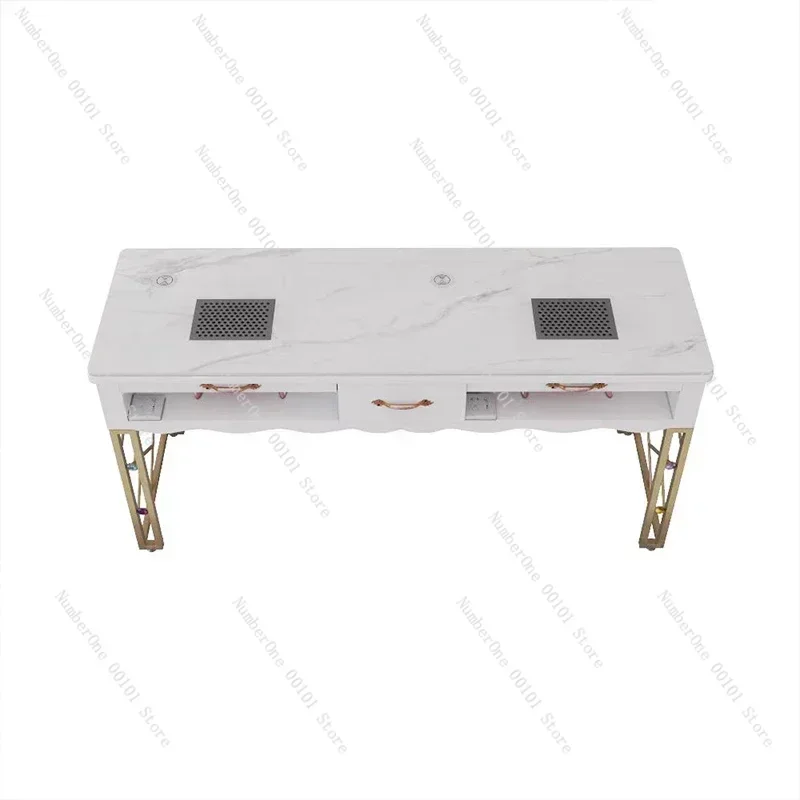 Light Luxury Nail Table Manicure Salon Furniture For Beauty  Professional   Double Layer Upscale  s