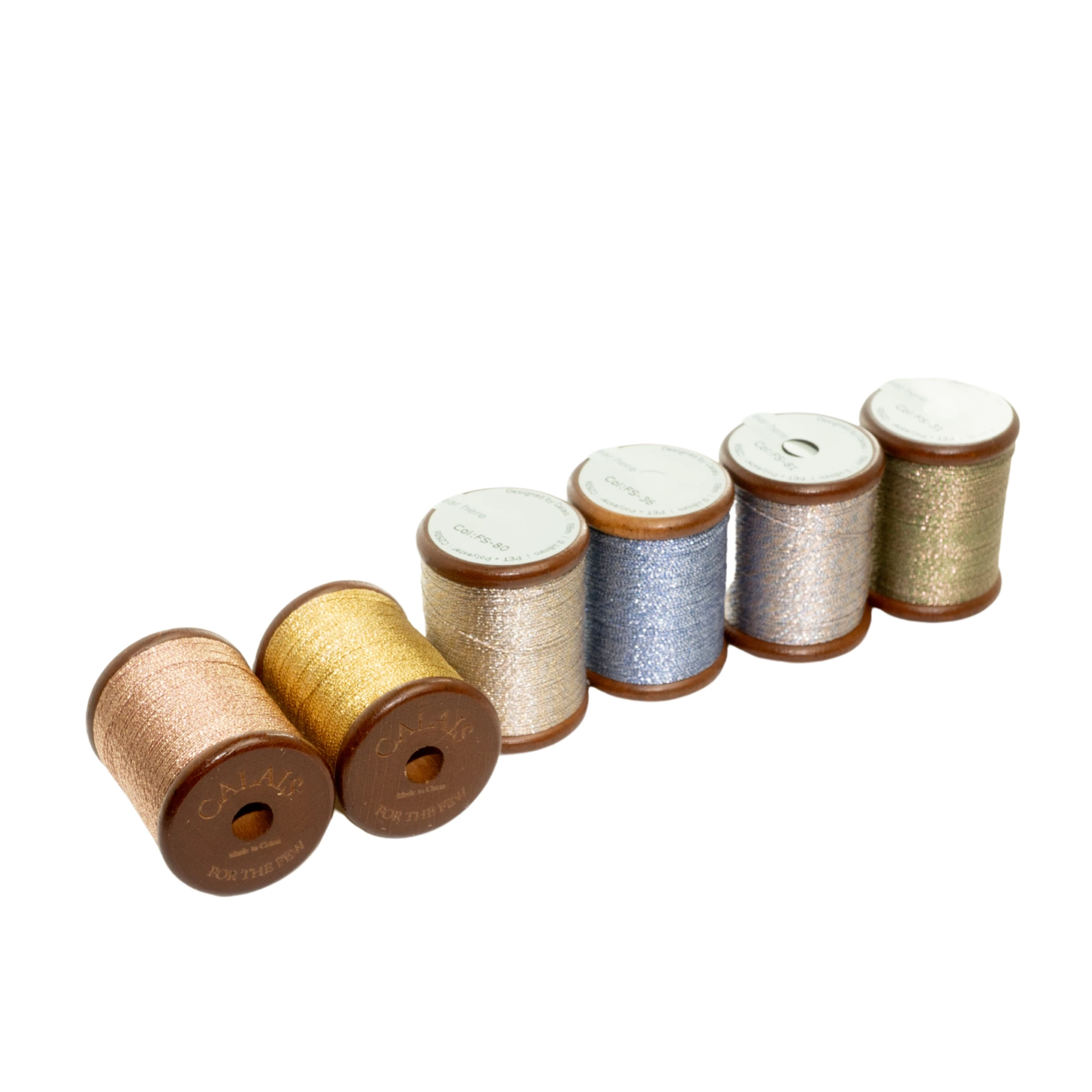 Calais FS Metallic 4 Ply Tatting Lace Thread Crochet Embroidery Thread for DIY Jewelry Making Bracelet Earring Craft Yarn