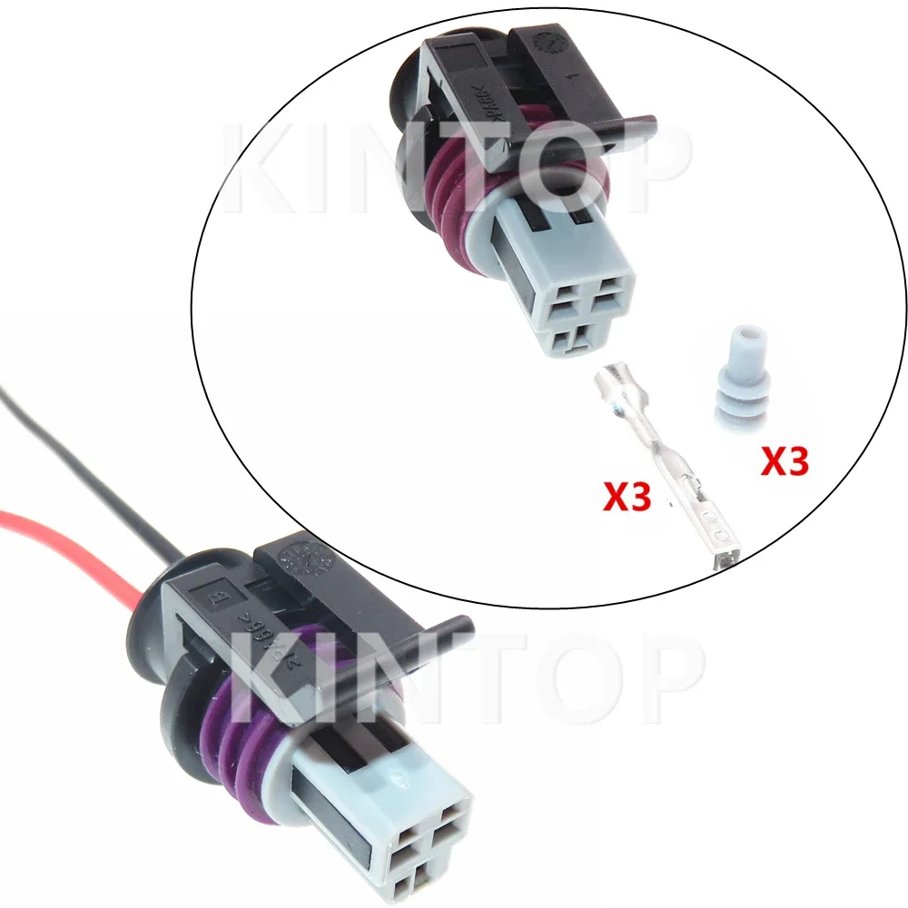 1 Set 3 Pins Automobile 465 Engine Throttle Position Sensor Waterproof Socket AC Assembly For Buick Excelle 15397275 15397149
