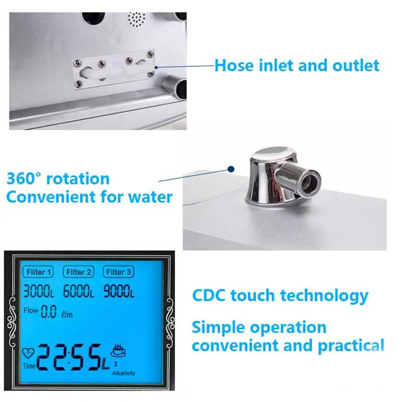 NEW 2025 New Arrival Kangen Water Alkaline Ionized Machine Platinum Coating 5/7/11 Plates Self-Cleaning Function
