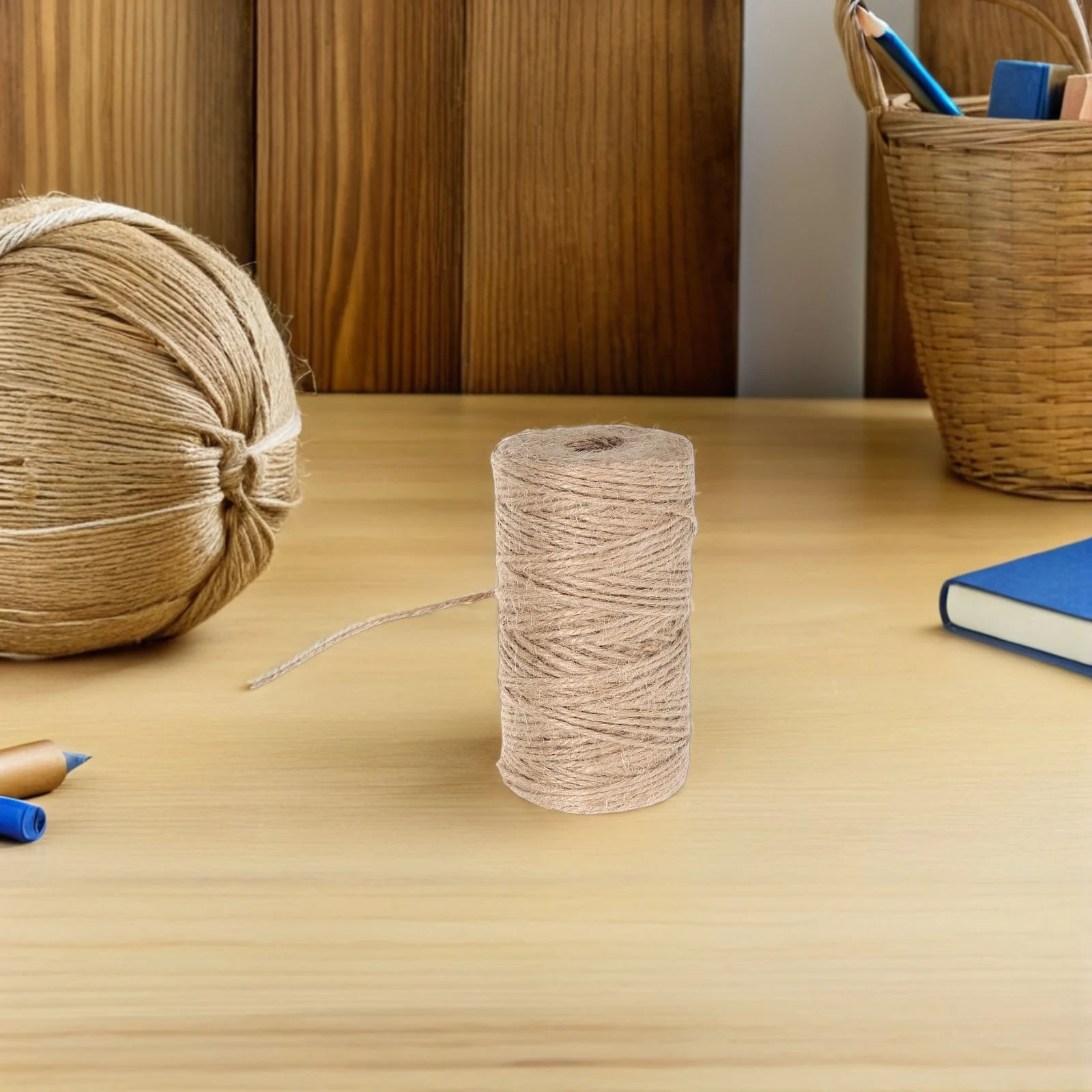 

100M Hemp Rope For Crafts Diy Garden Decoration String Bundling Artificial Ribbon Cord Craft Supplies Decorative Twine