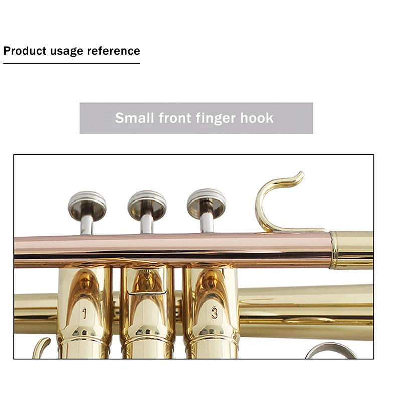 Down-tuning Small Thumb Hook Back Support Trumpet Grip Rings Repair Tool Bracket Finger Buttons Metal Slide Finger Rings