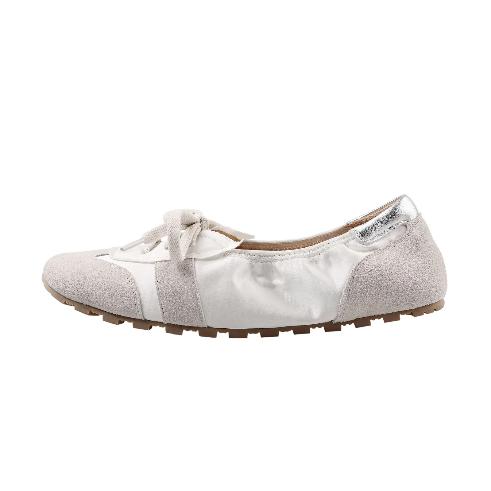 

Arden Furtado 2025 Spring Cow suede Casual Gym shoes white shoes Square toe Lace up Flat German Army Trainer Large size