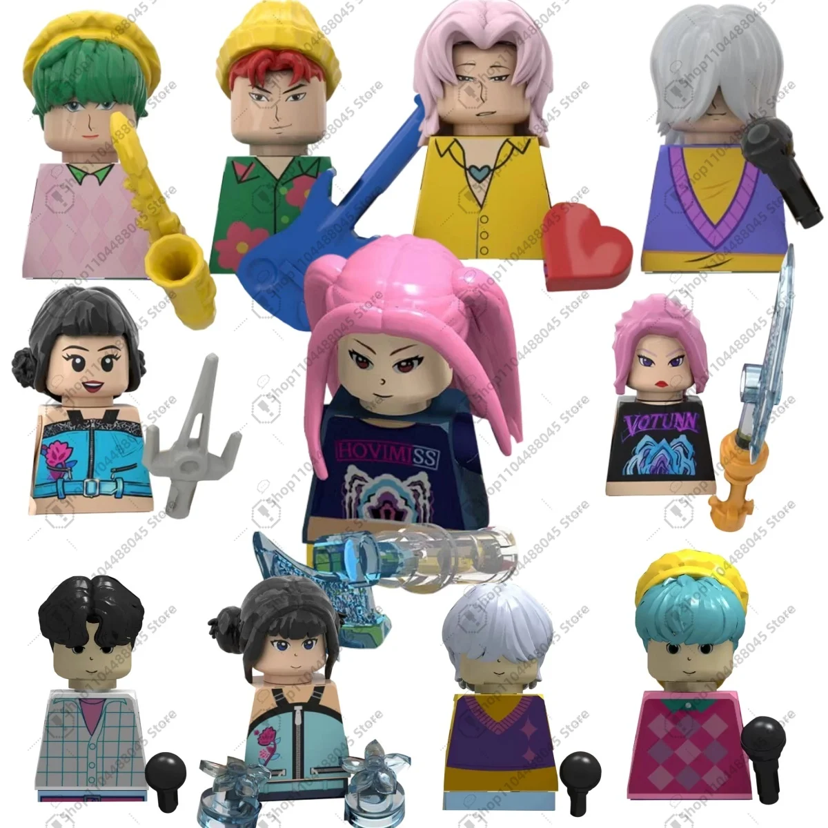 

Hot collectible toys classic anime movies Rumi Mira kpop Children's building blocks minifigures holiday gifts kids brick toys